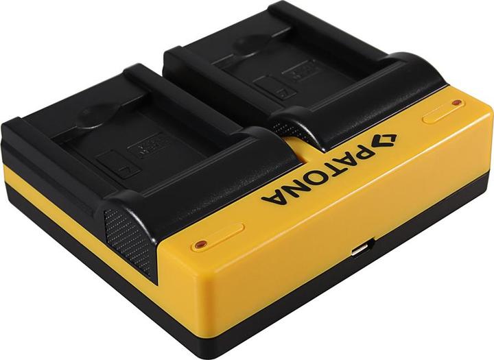 Actual product image Patona Dual charger for Samsung BP-88A DV200 DV300 incl. Micro-USB cable