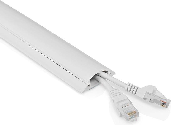 Produktbild Nedis Kabelmanagement | Röhre | 1 Stück | max. Kabeldicke: 16 mm | PVC | Weiss (Kabelschlauch)