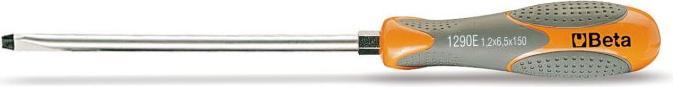 Actual product image BETA 1290E 12 mm x 200 mm Screwdriver for slotted screws, with hexagonal goiter