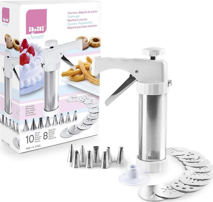 Produktbild Ibili Spritzbeutel-Set Pistole (Gebäckpresse, 2576 ml)