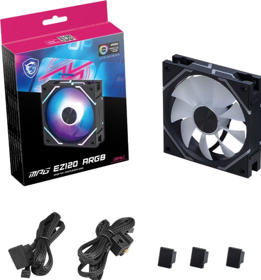 Actual product image MSI MPG EZ120 ARGB WHITE-1W (120 mm, 1x)
