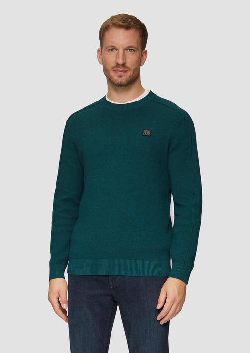 Image du produit S.Oliver Strickpullover Strickpullover mit Nahtdetails und Logo (3XL)