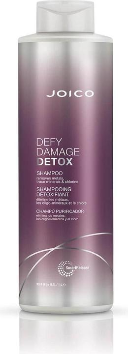 Produktbild Joico Defy Damage Detox Shampoo - Removes Chlorine, Hard Water Residue, and Product Build-Up (Flüssiges Shampoo, 1000 ml)