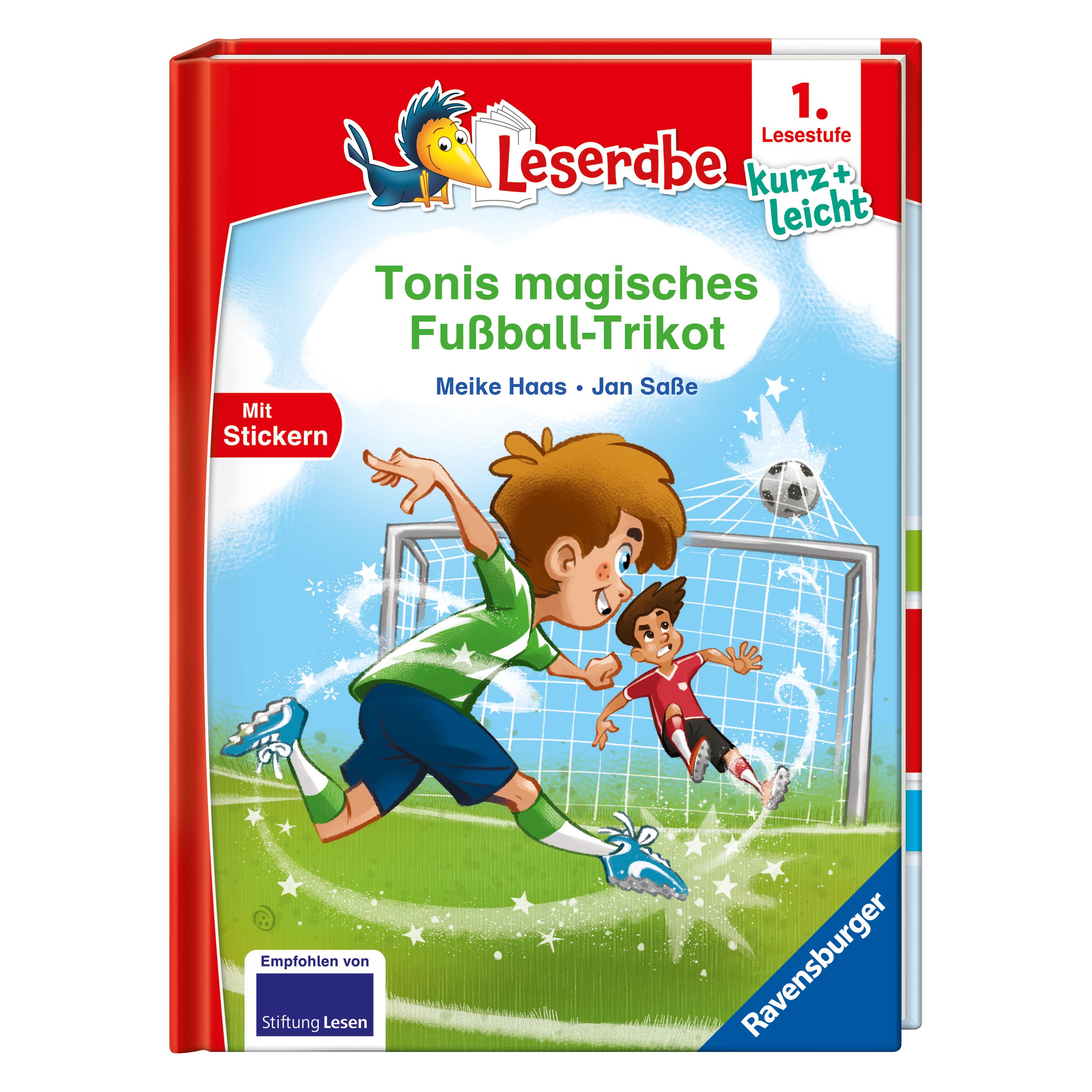 Leserabe - 1. Lesestufe Kurz Und Leicht: Tonis Magisches Fussball-Trikot, Libro Scolastico Di Jan Sasse, Meike Haas