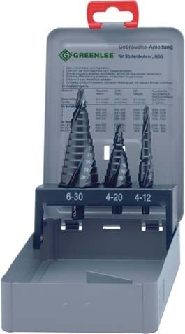 Immagine prodotto Klauke KLA 50069900 Set di trapani a gradini Kwik Stepper 3 pezzi (4 - 30)