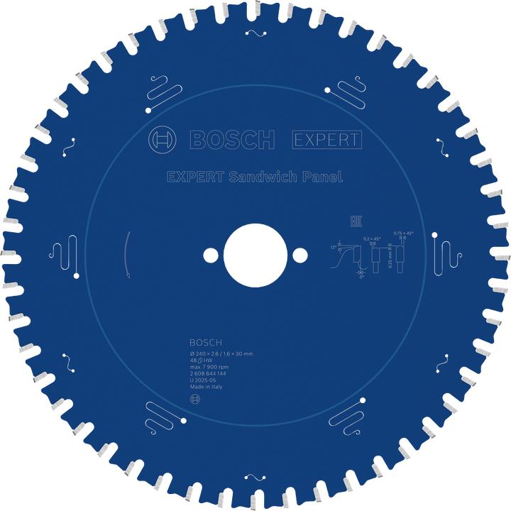 Produktbild Bosch Professional Zubehör Kreissägeblatt Expert for Sandwich Panel, 240 x 30 x 2,6 mm, 48