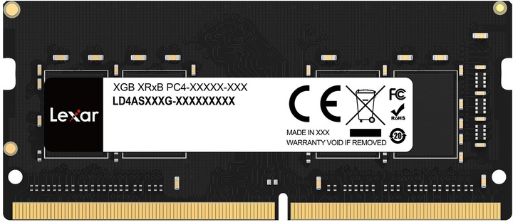 Produktbild Lexar LD4AS016G-B3200GSST (1 x 16GB, 3200 MHz, DDR4-RAM, SO-DIMM)