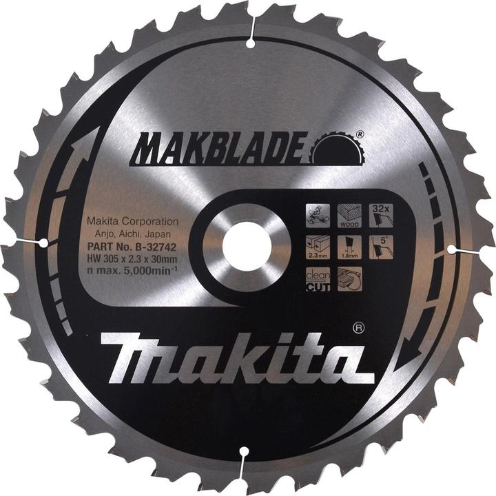 Produktbild Makita MAKBLADE Sägeb. 305x30x32Z