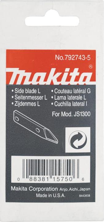 Actual product image Makita 725093-3 Blade DJS200 left