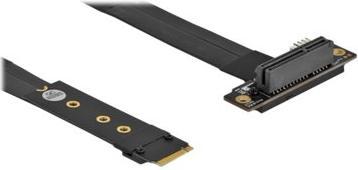 Productafbeelding Delock M.2 Key M naar PCIe x4 NVMe adapter schuin met 20 cm kabel (20 cm, PCIe)
