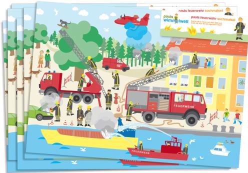 Image du produit DH-Konzept Set de décoration de fête Pompiers pour 6 enfants 51 pièces