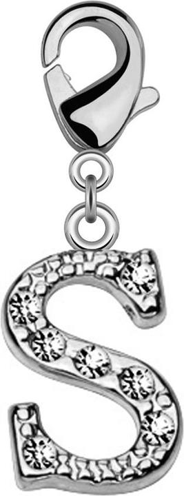 Image du produit Star Piercing Pendentif avec cristal lettre S (Laiton)