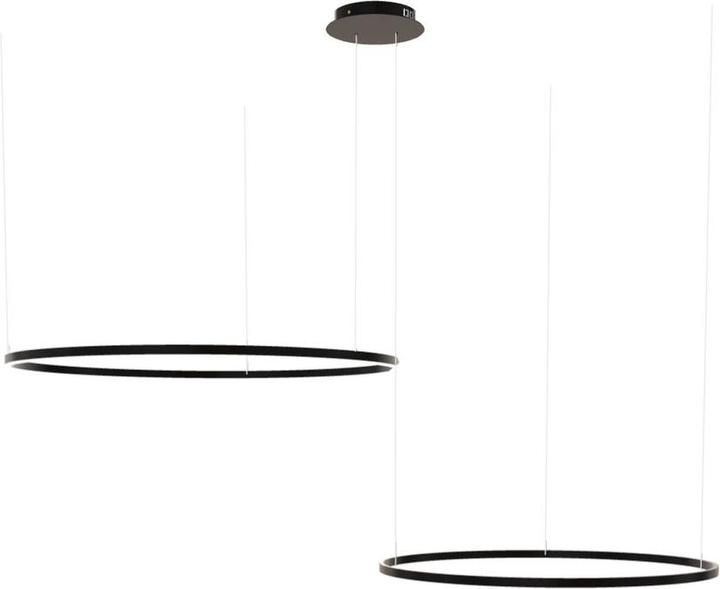 Immagine prodotto s.luce Hängelampe Ring Schwarz Ø 120 | 100cm