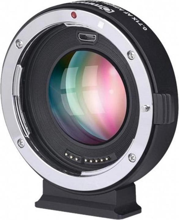 Actual product image Commlite Adapter Booster Canon EF to MFT (Wide-angle converter, Canon EF)