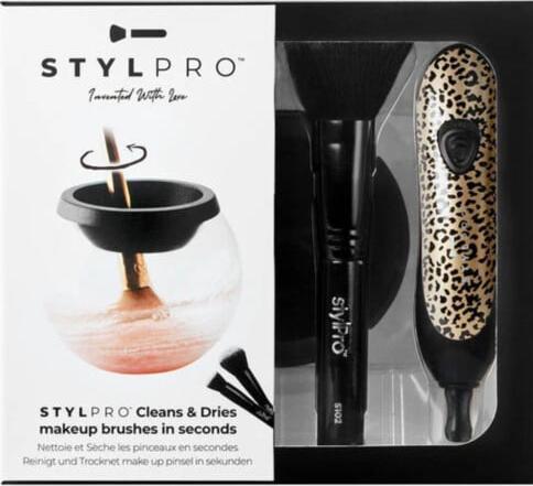 Actual product image Stylideas Cheetah Stylpro Brush Cleaner Gift Set