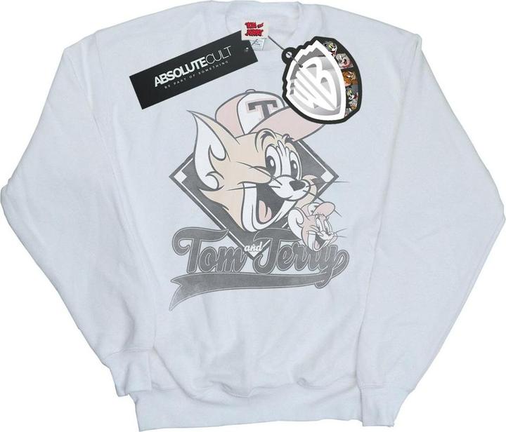 Tom & Jerry Baseball Caps Sweatshirt (S)