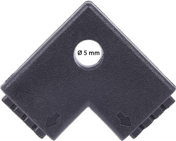 Produktbild Alphacool Aurora LED RGB Verbinder 90?? - Black (RGB)