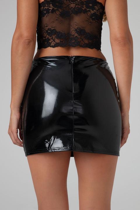 Actual product image Christine Le Duc Mini Skirt Black Love - black (S)