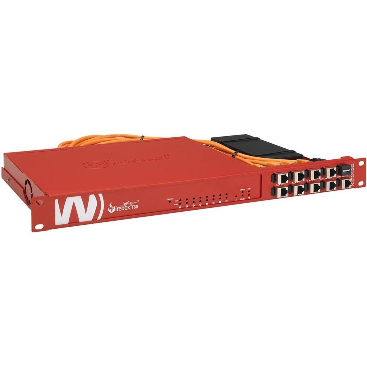 Rackmount.IT RM Kit WatchGuard Firebox T80 schermato/industrializzato, Accessori per armadio rack, Rosso