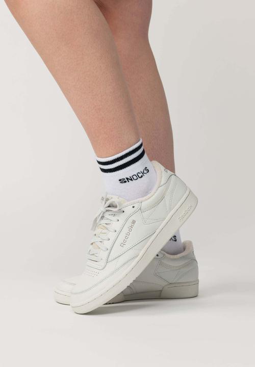 Actual product image Snocks Retro sneaker socks with stripes (pack of 4, 47 - 50)
