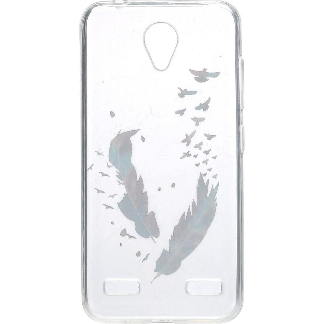 König Design Henna Cover für ZTE Blade V8 Case Schutz Hülle Silikon Bumper Etuis Federn Bunt (ZTE Blade V8), Smartphone ...