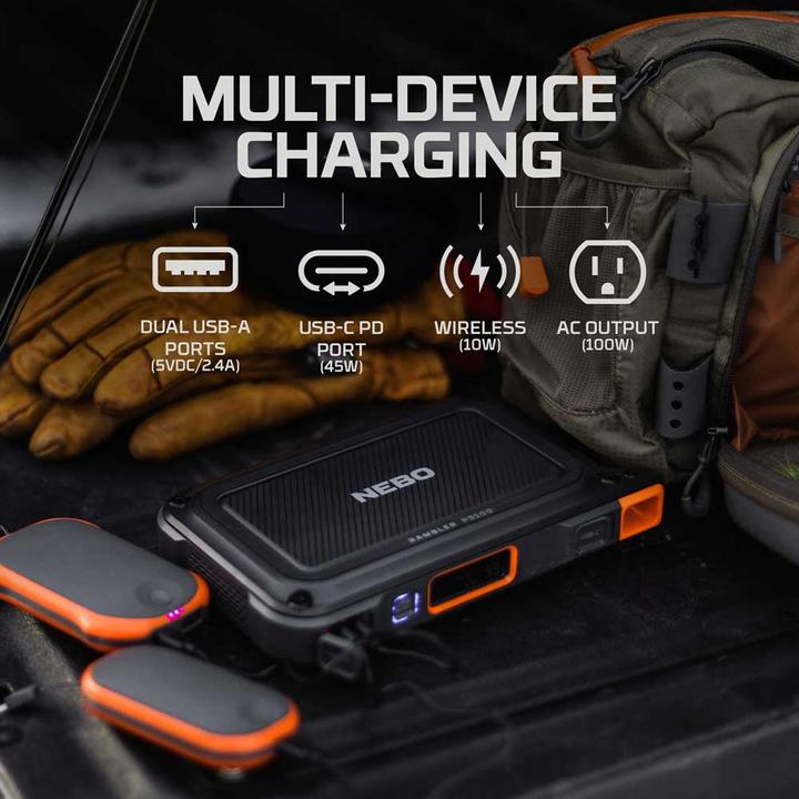 Image du produit Nebo Banque d'alimentation 26 000 mAh Adaptateur de charge USB C pour ordinateur portable (26000 mAh, 94.90 Wh)