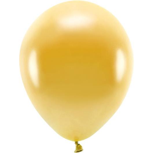 Partydeco Luftballons gold metallisiert Eco