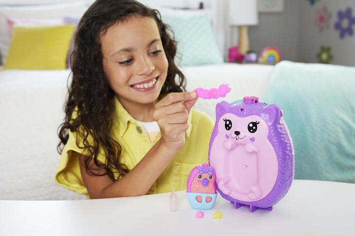 Actual product image Polly Pocket hedgehog mum & baby casket