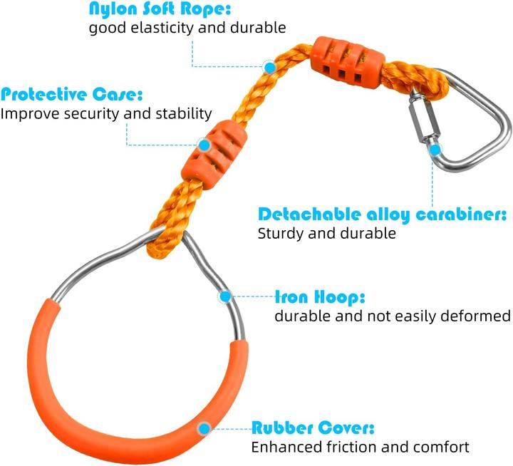 Produktbild Pellor 6 x Kinder Turnringe