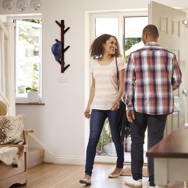 Actual product image Relaxdays Coat Rack with 6 Hooks