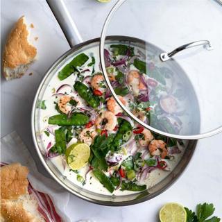 Image du produit BK Bright SS no coating+SS handle cvd skillet 28 (Poêle à frire, Acier inoxydable)