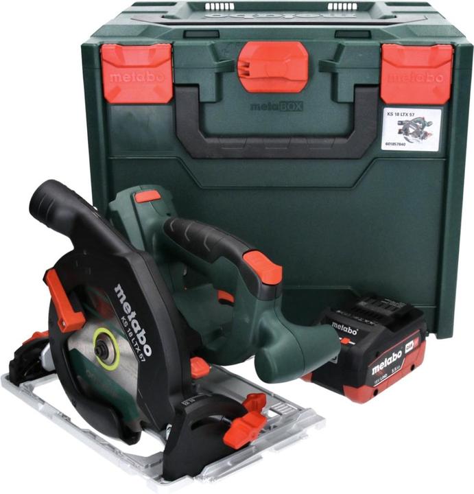 Produktbild Metabo KS 18 LTX 57 Akku Handkreissäge 18V 165x20mm+ 1x Akku 5,5Ah + MetaLoc - ohne Ladegerät