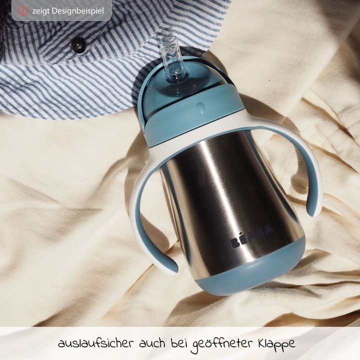 Actual product image Beaba Straw Cup Inox