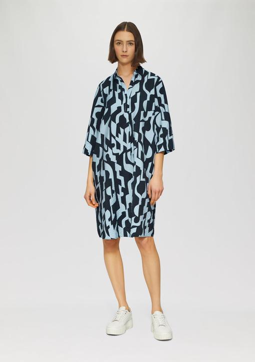 Produktbild S.Oliver Kleid Strukturiertes Kleid aus Viskosemix mit Eingrifftaschen (34)