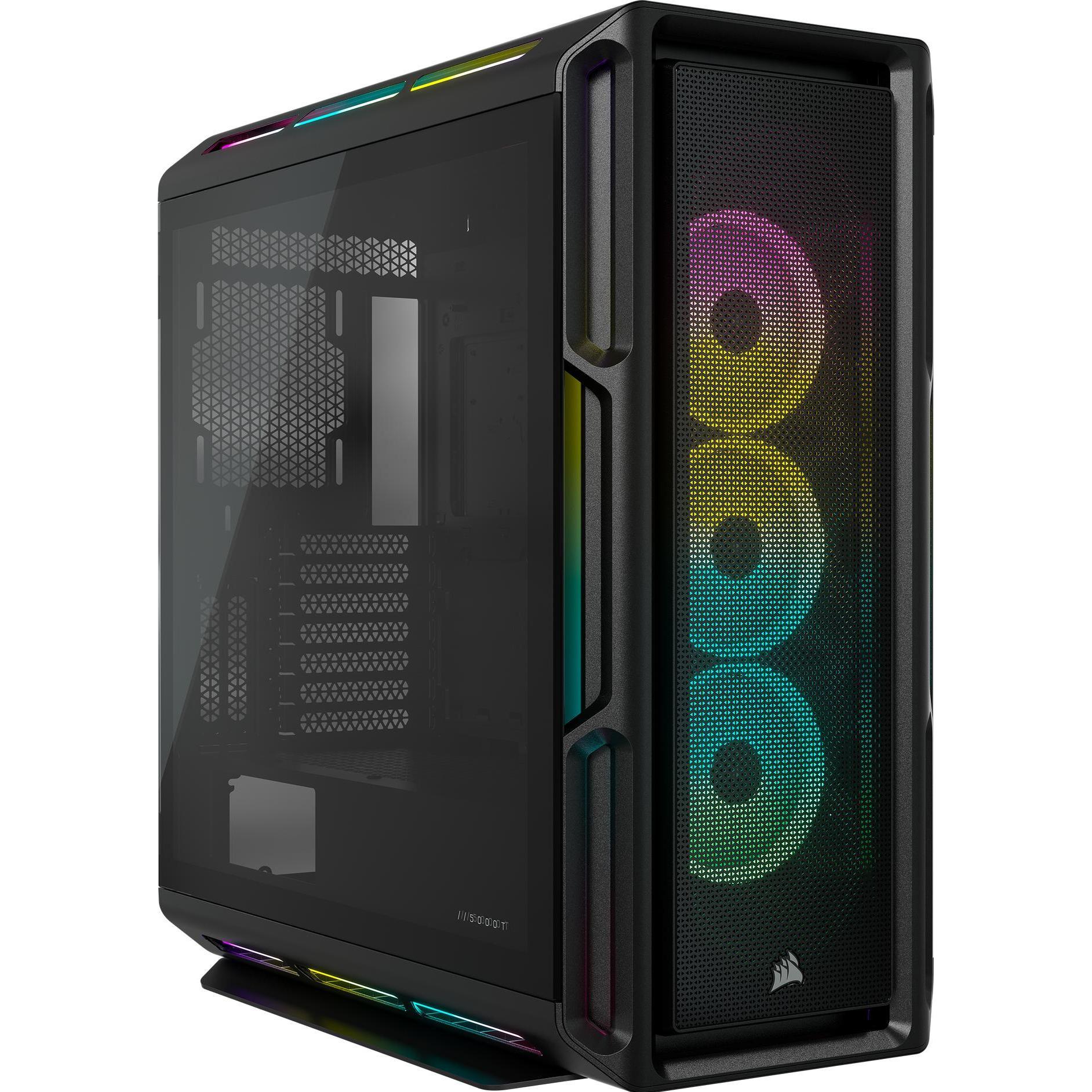 Corsair iCUE 5000T RGB (ATX, mATX, Mini-ITX, E-ATX), PC Gehäuse, Schwarz