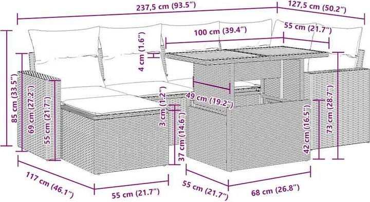 Produktbild vidaXL Lilian
