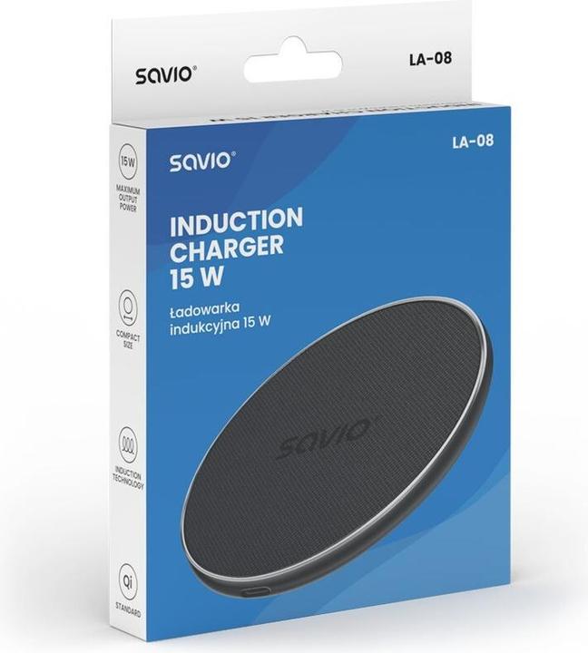 Produktbild Savio LA-08 mobile device charger Smartphone Black USB Outdoor (15 W)