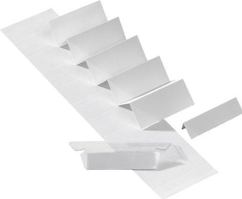 Jalema dJois Euroflex Beschriftungsstreifen Weiss Pappe 5 x 0,5 cm