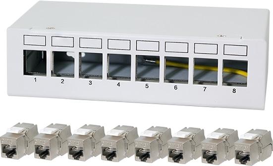 Image du produit LogiLink Patch Panel 8 Port mit 8 Cat.6A Keystone Modulen