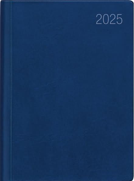 Pocket calendar 2025 blue, 10,2x14,2cm, pocket planner with 400 pages in a flexible (10 x 14 cm, 1 day / 1 page)