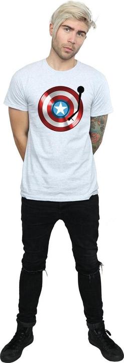 Produktbild Captain America Plattenspieler TShirt (M)