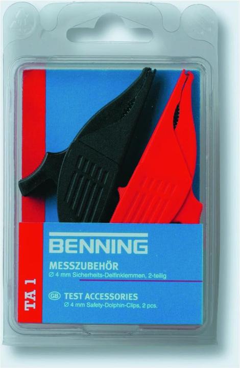 Produktbild Benning TA 1 Krokodilklemmen (2-teilig, Stecktechnik 4 mm, Messkreiskategorie Cat III. Max. Spannung (Klemme)