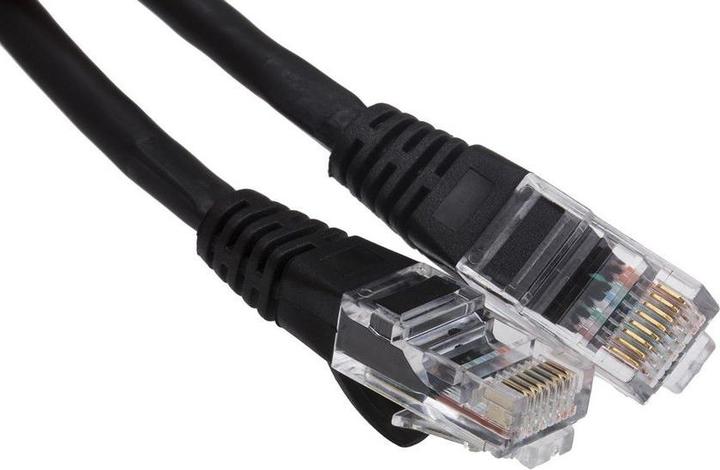 Produktbild RS PRO Patchkabel Kat.5e UTP LSZH 10m schwarz (UTP, CAT5e, 10 m)