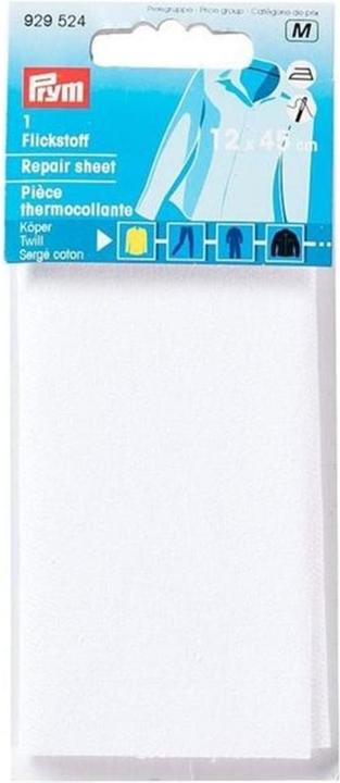 Prym Flickstoff Köper BW zum Aufbügeln/Annähen 12x45cm (1 x)