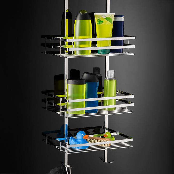 Image du produit tectake Étagère de douche à suspendre (30 x 21 x 80 cm)