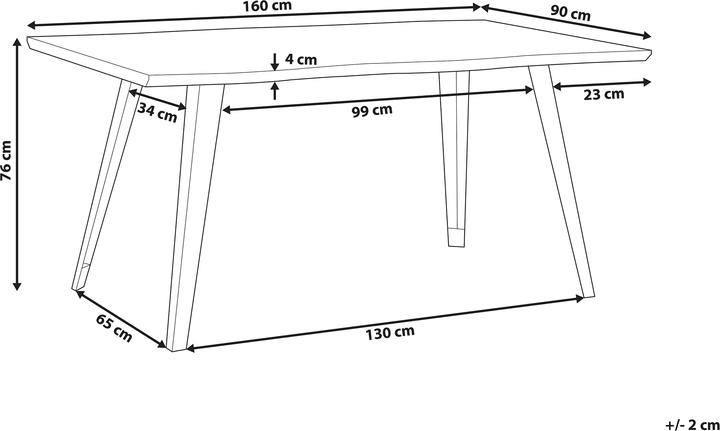 Image du produit Beliani Witney (160 x 90 x 76 cm)
