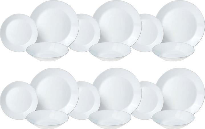 Produktbild Kinghoff Geschirr-Set aus Glas, 18-teiliges (18 Stück)