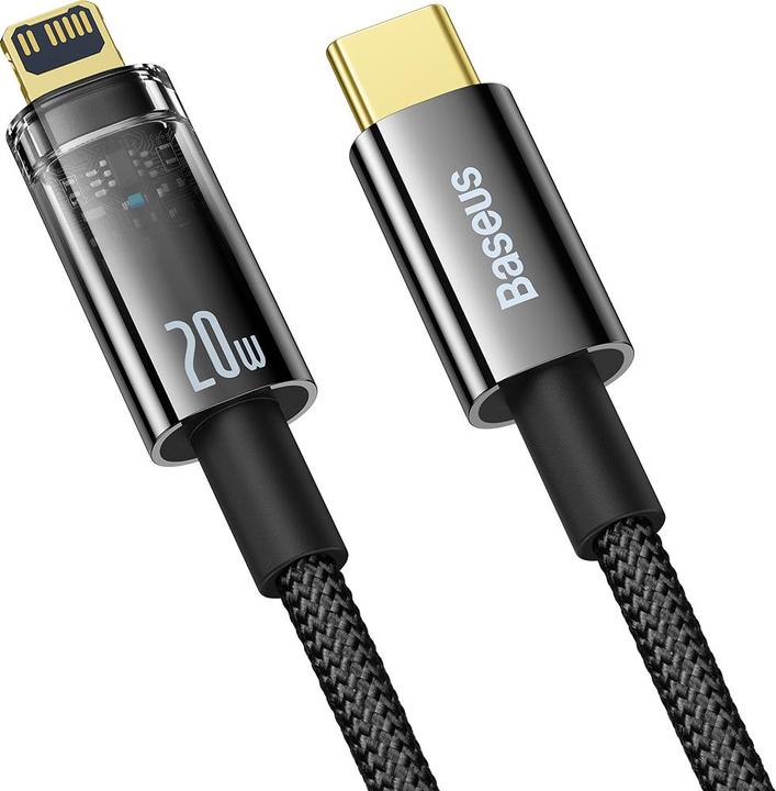 Produktbild Baseus Explorer,USB-C to Lightning Cable, 20W, 2m (Black) (2 m, 20 W)