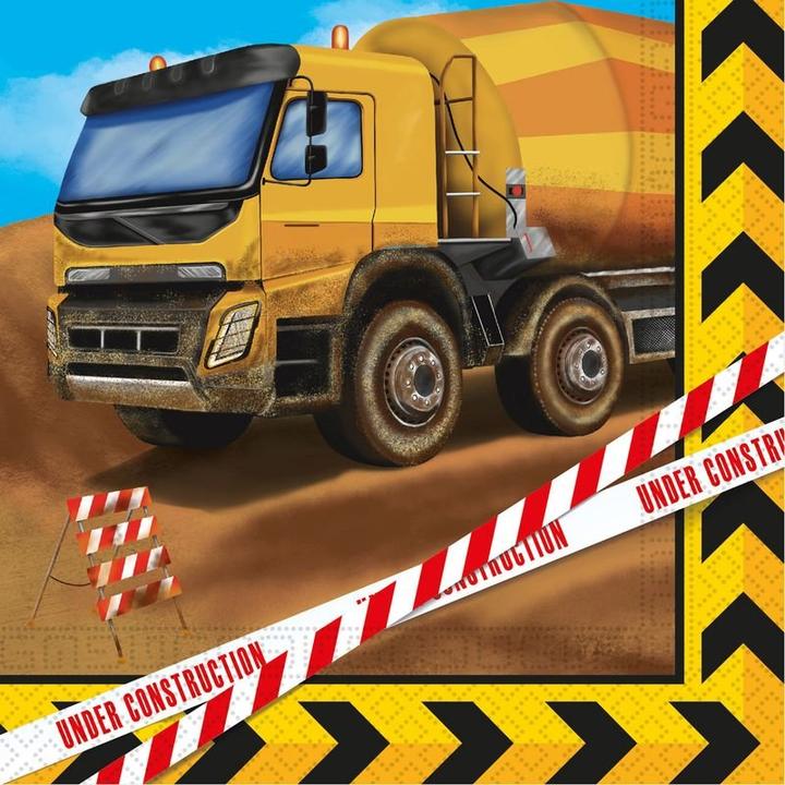 Image du produit Procos Baustelle Teller (20 pcs, 33 x 33 cm)