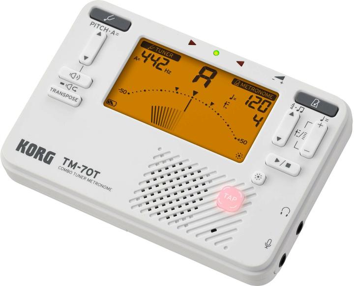 Korg Tuner TM-70 Set White, Features